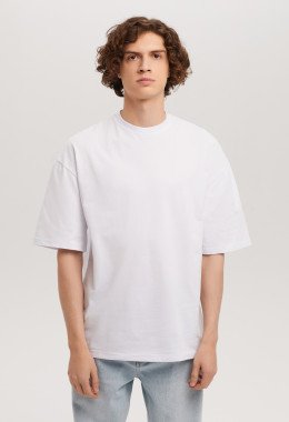 Белая футболка мужская Oversize Белая футболка мужская Oversize
